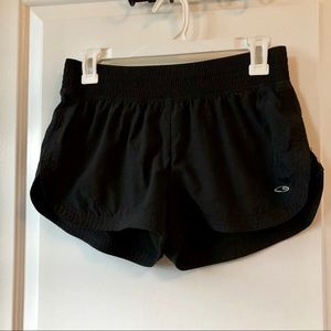 Black workout shorts